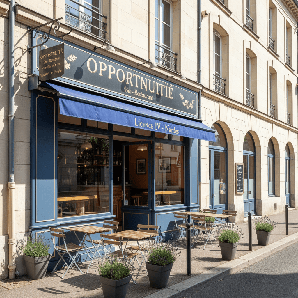 Restaurant 550m² à Nantes : terrasse - licence IV