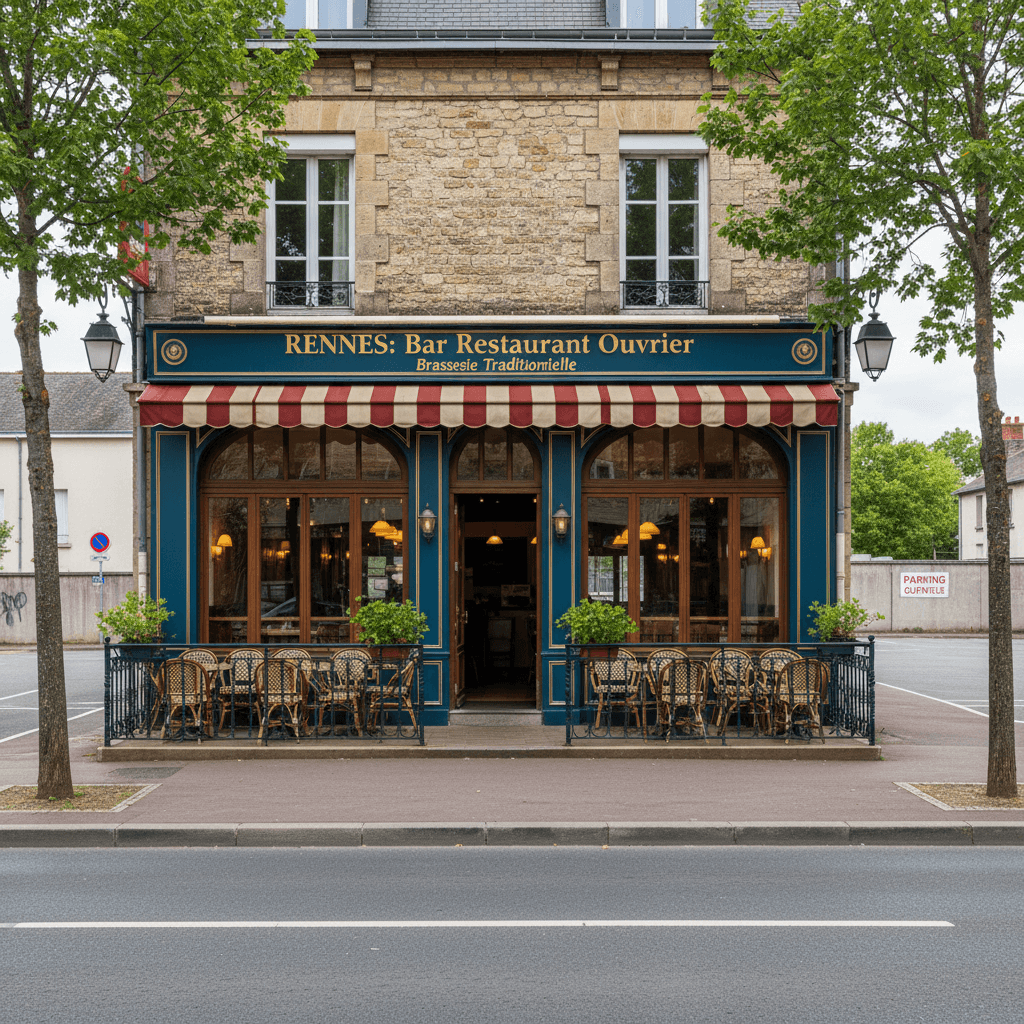 Bar-brasserie à Rennes : terrasse - licence IV