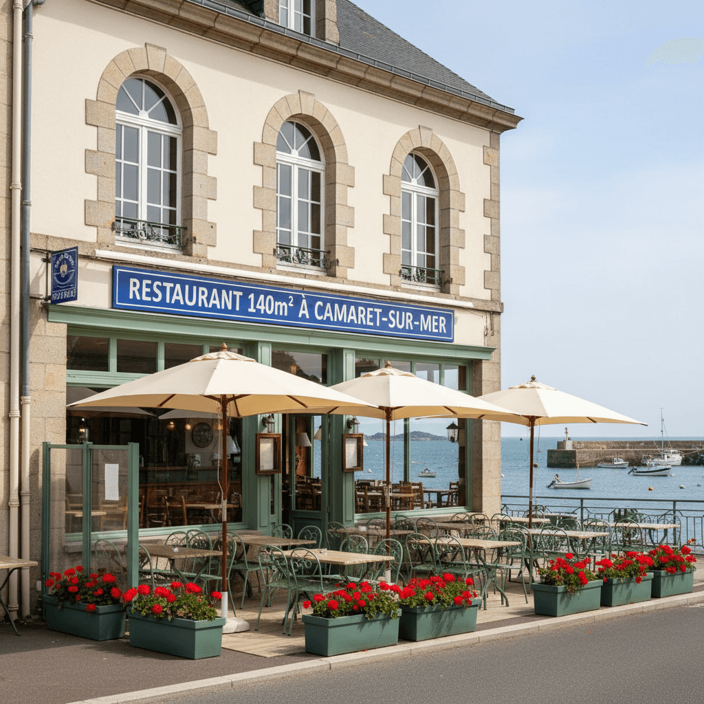 Restaurant 140m² à Camaret-Sur-Mer : terrasse - extraction