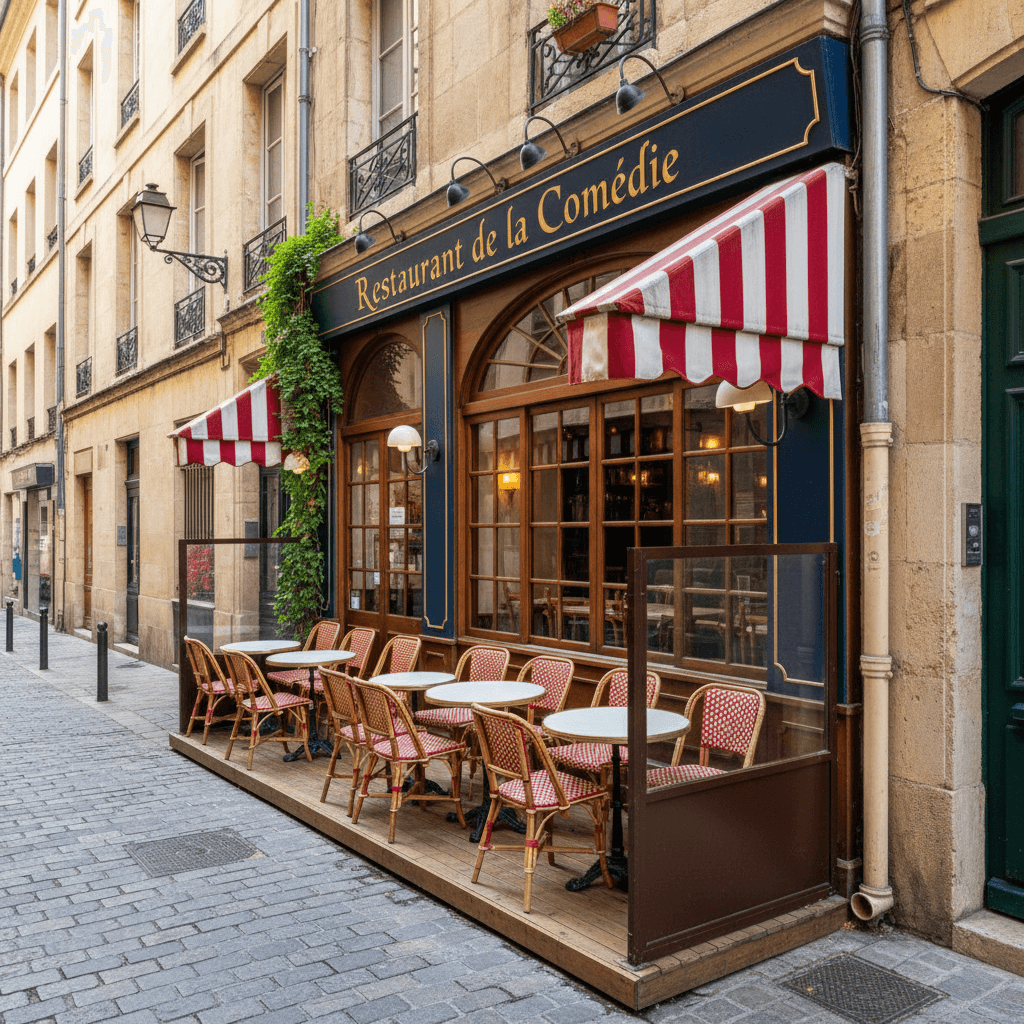 Restaurant 50m² à Montpellier : terrasse - licence IV