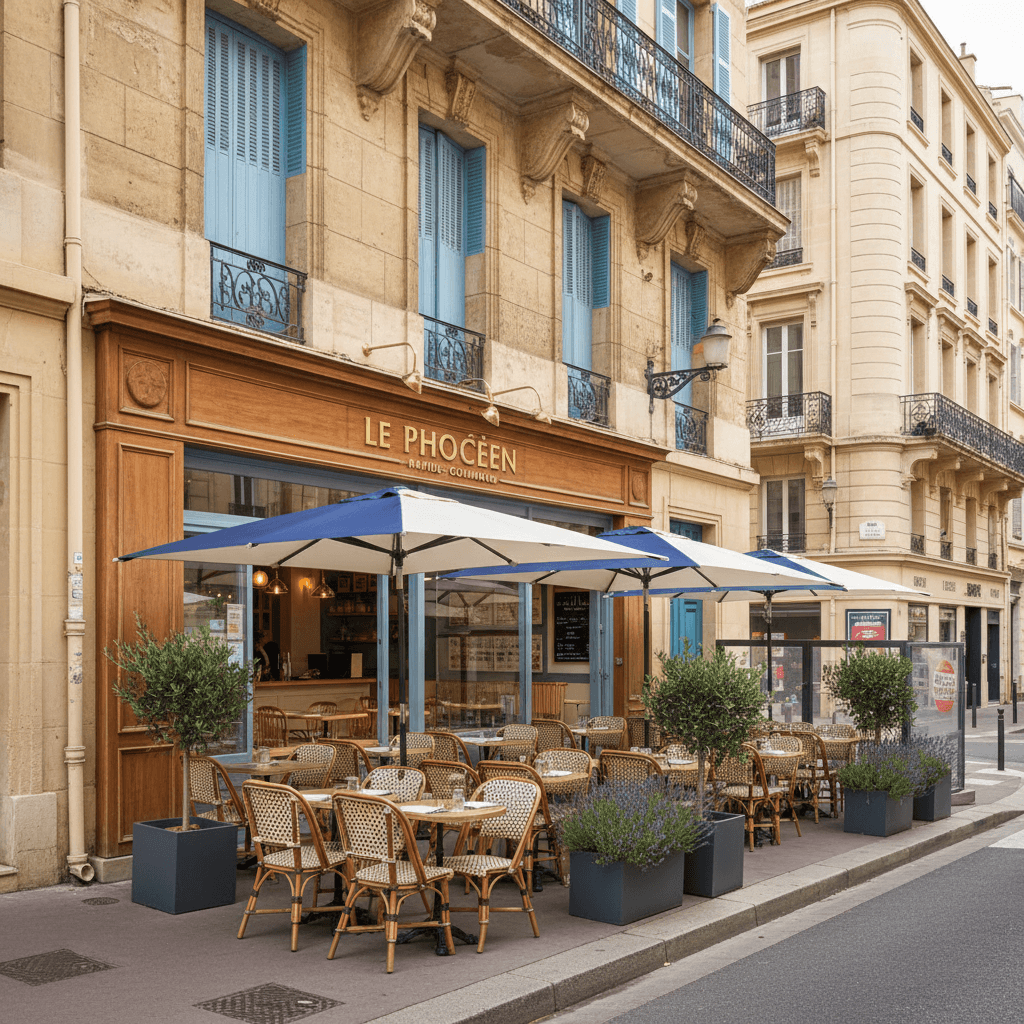 Fast-food 190m² à Marseille : terrasse