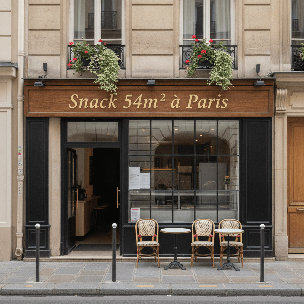 Snack 54m² à Paris