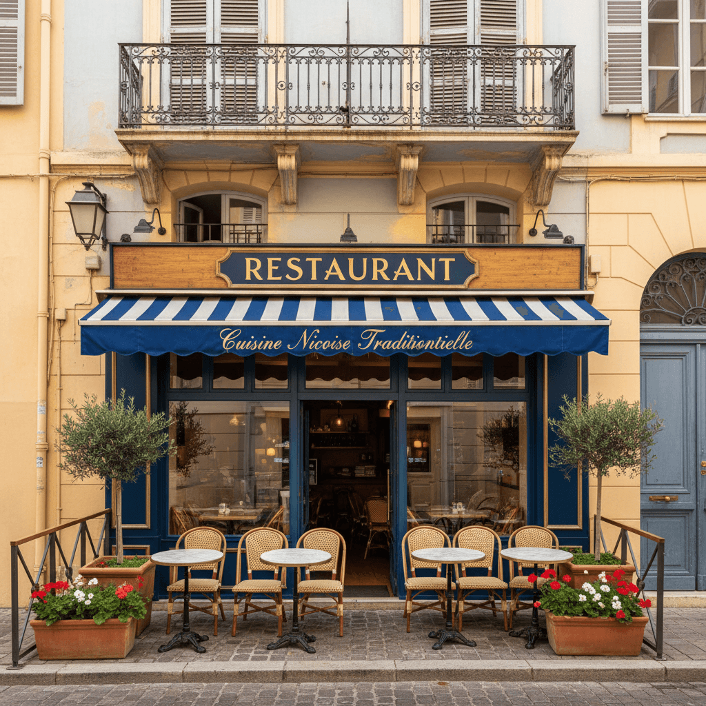 Restaurant 120m² à Nice : terrasse - extraction