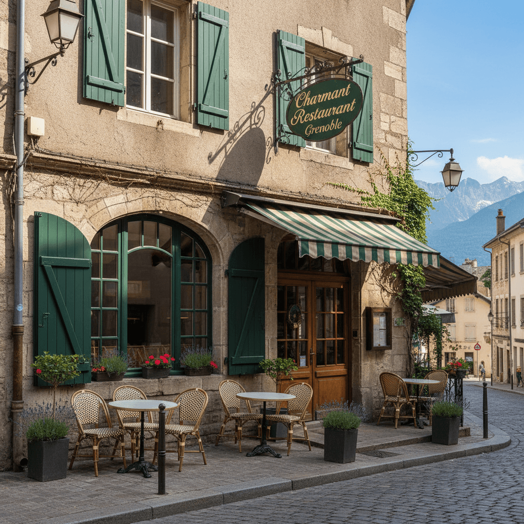 Restaurant à Grenoble : terrasse - extraction