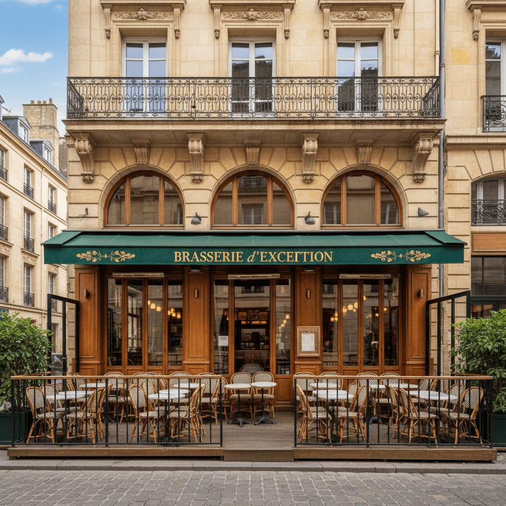 Bar-brasserie 175m² à Bordeaux : terrasse - licence IV