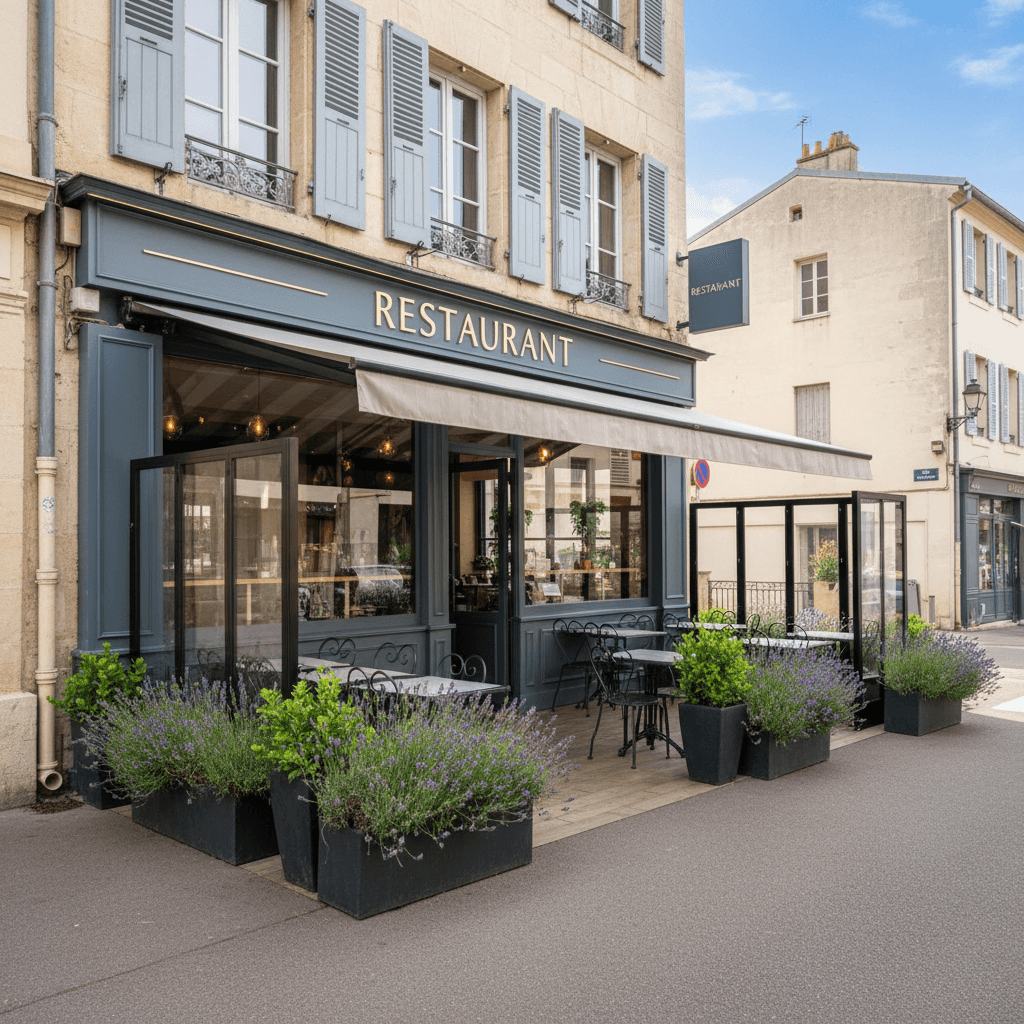 Restaurant à Toulon : terrasse - extraction