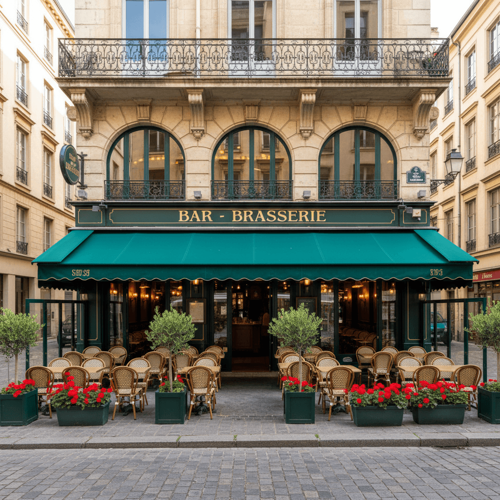 Bar-brasserie 380m² à Lyon : terrasse