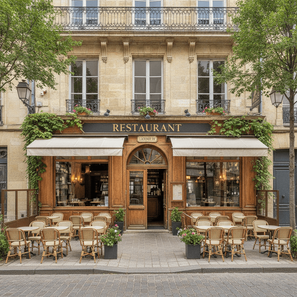 Restaurant 230m² à Bordeaux : terrasse - licence IV