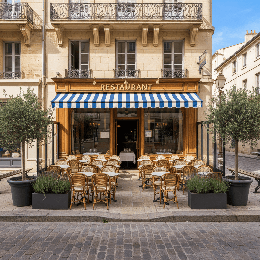 Restaurant 80m² à Marseille : terrasse - licence IV