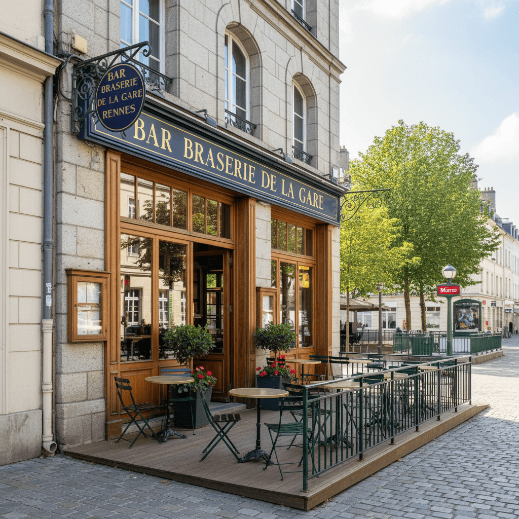 Bar-brasserie à Rennes : terrasse - licence IV