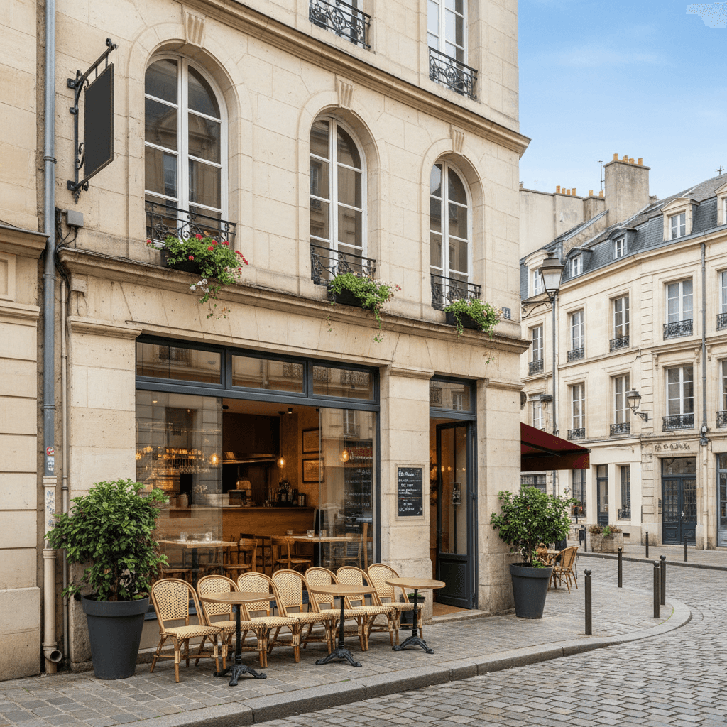 Restaurant 55m² à Reims : extraction - cuisine équipée