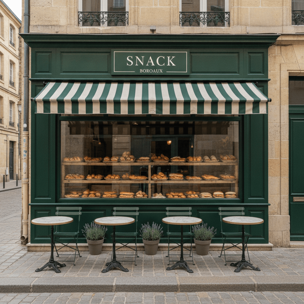 Snack à Bordeaux : terrasse