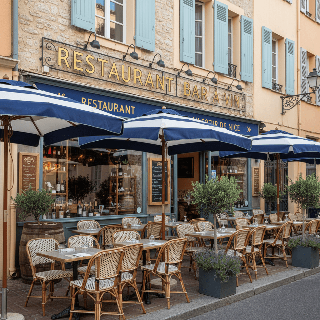Restaurant 25m² à Nice : terrasse - licence IV