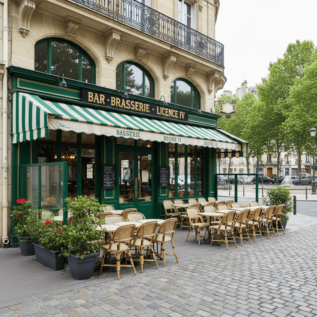 Bar-brasserie 183m² à Nantes : terrasse - licence IV