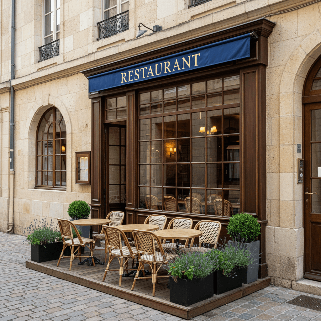 Restaurant 116m² à Dijon : terrasse - licence IV