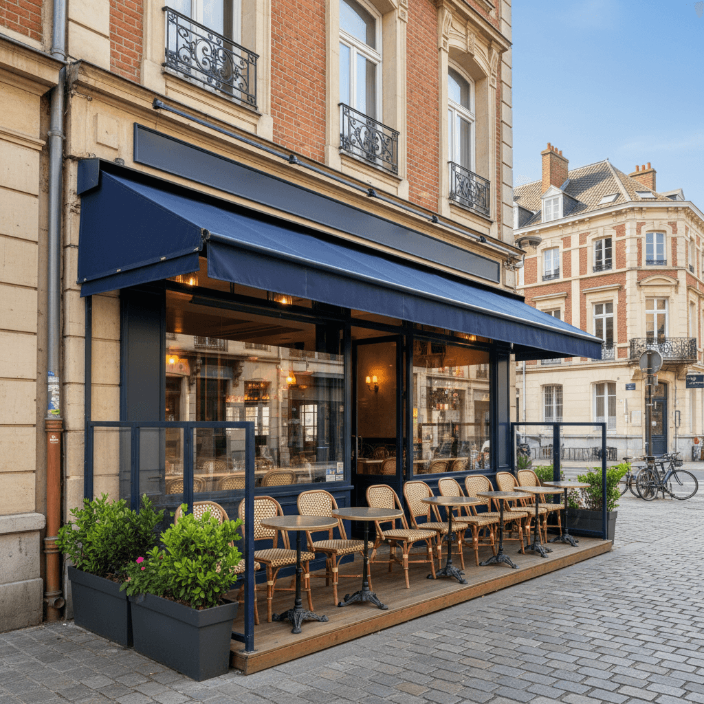 Bar-brasserie à Lille : terrasse - licence IV
