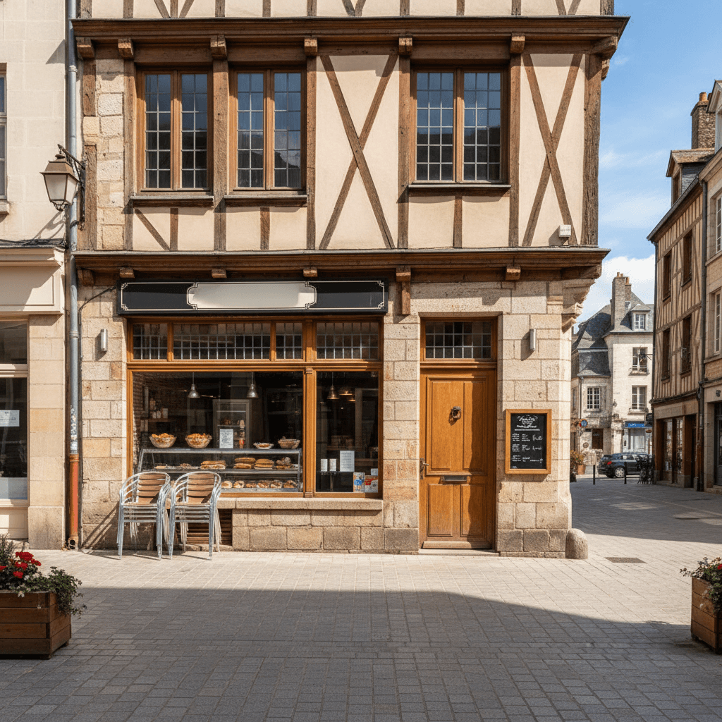 Snack 70m² à Rouen : terrasse - extraction