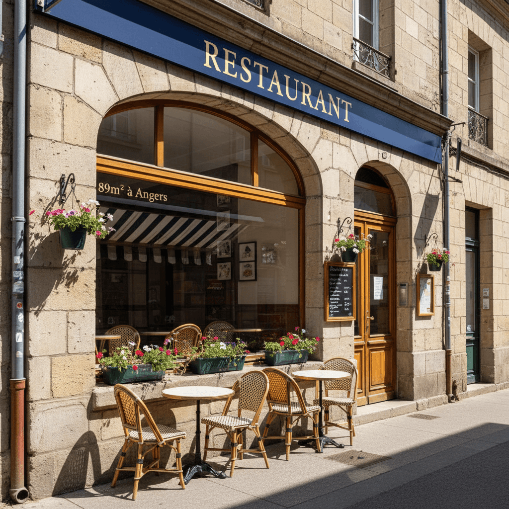 Restaurant 89m² à Angers : extraction