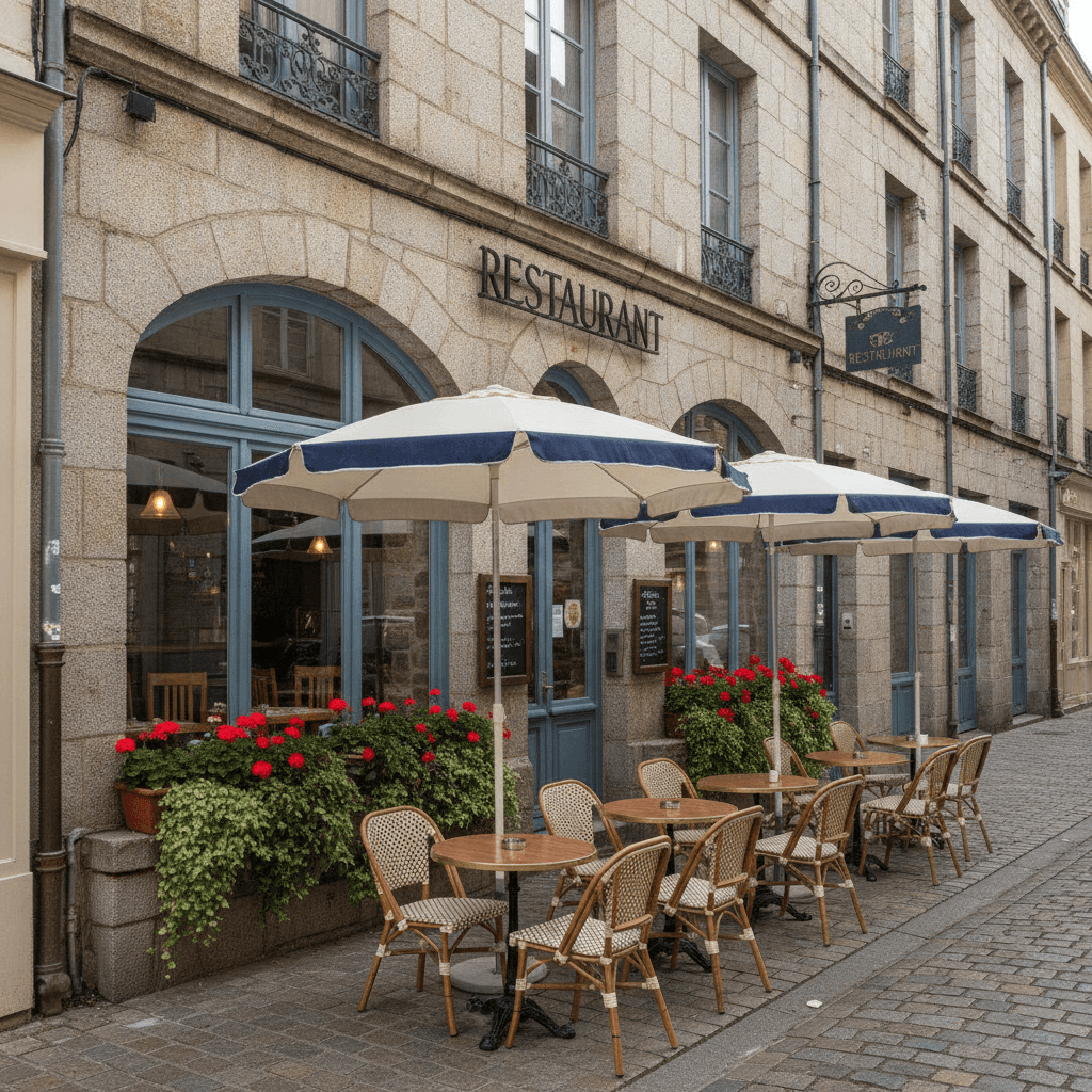 Restaurant à Nantes : terrasse - extraction