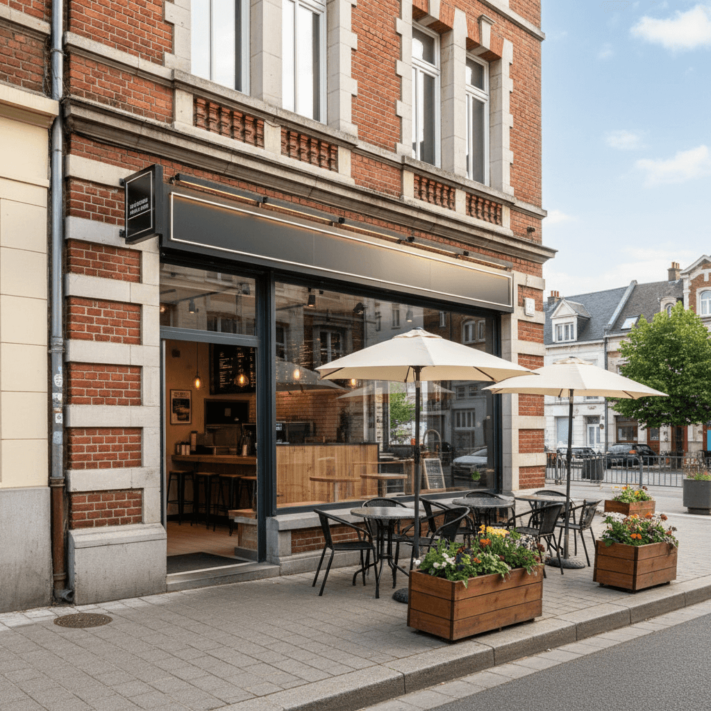 Fast-food 100m² à Lille : terrasse - licence IV