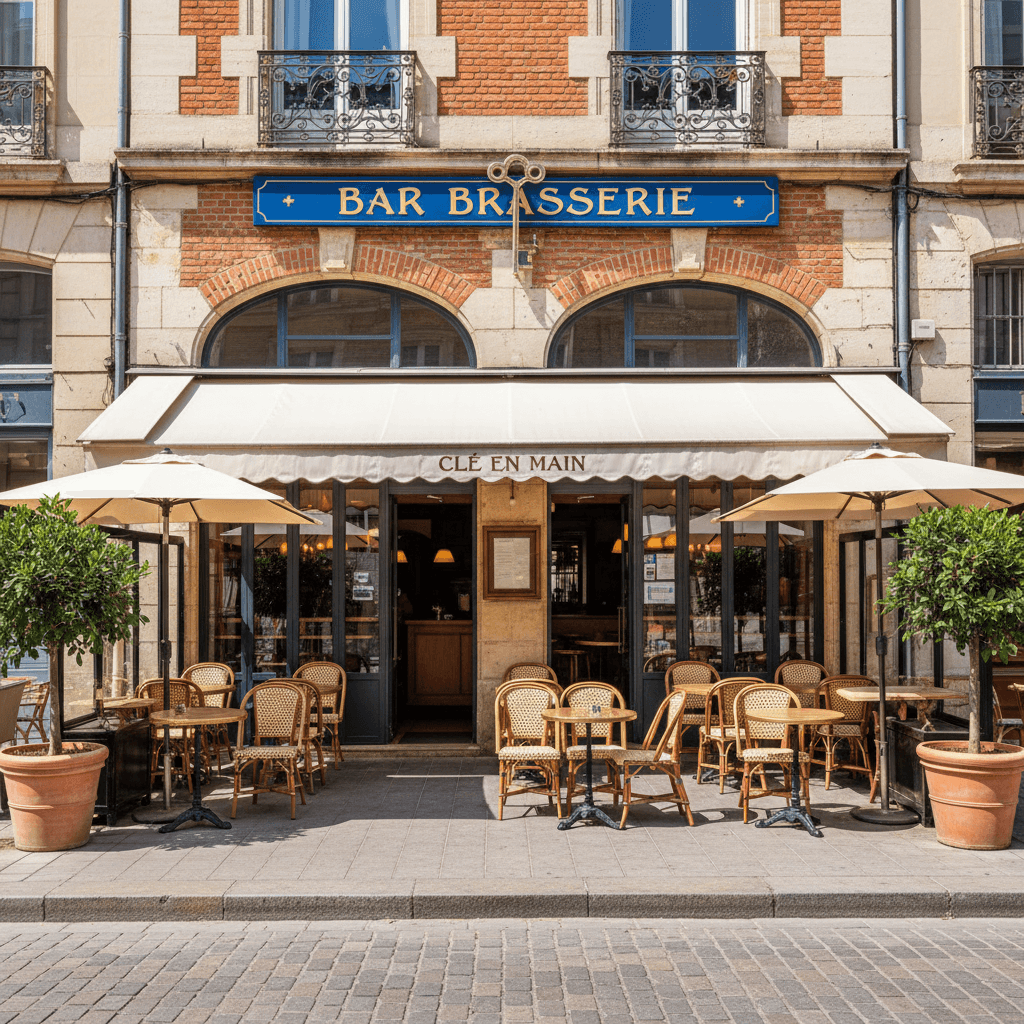 Bar-brasserie 120m² à Toulouse : terrasse - licence IV