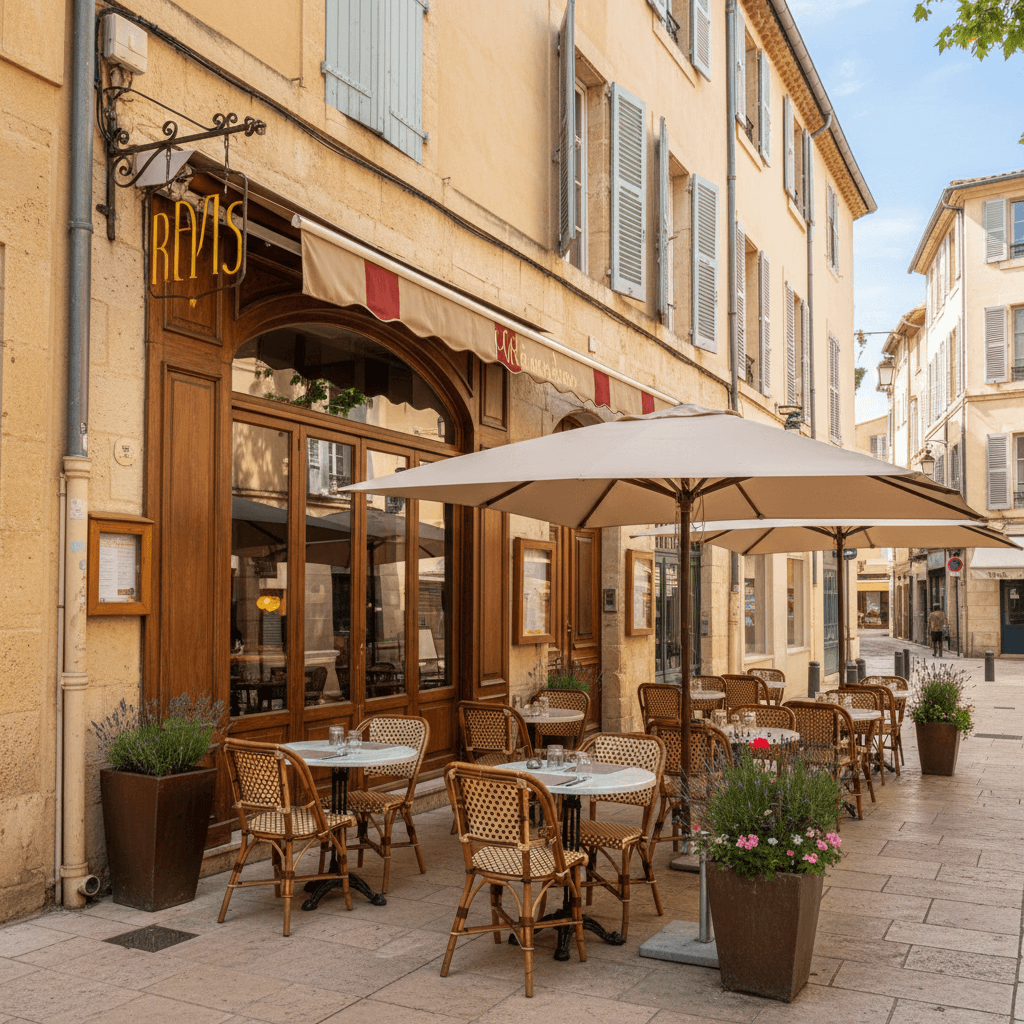 Restaurant 70m² à Aix-En-Provence : terrasse - licence IV