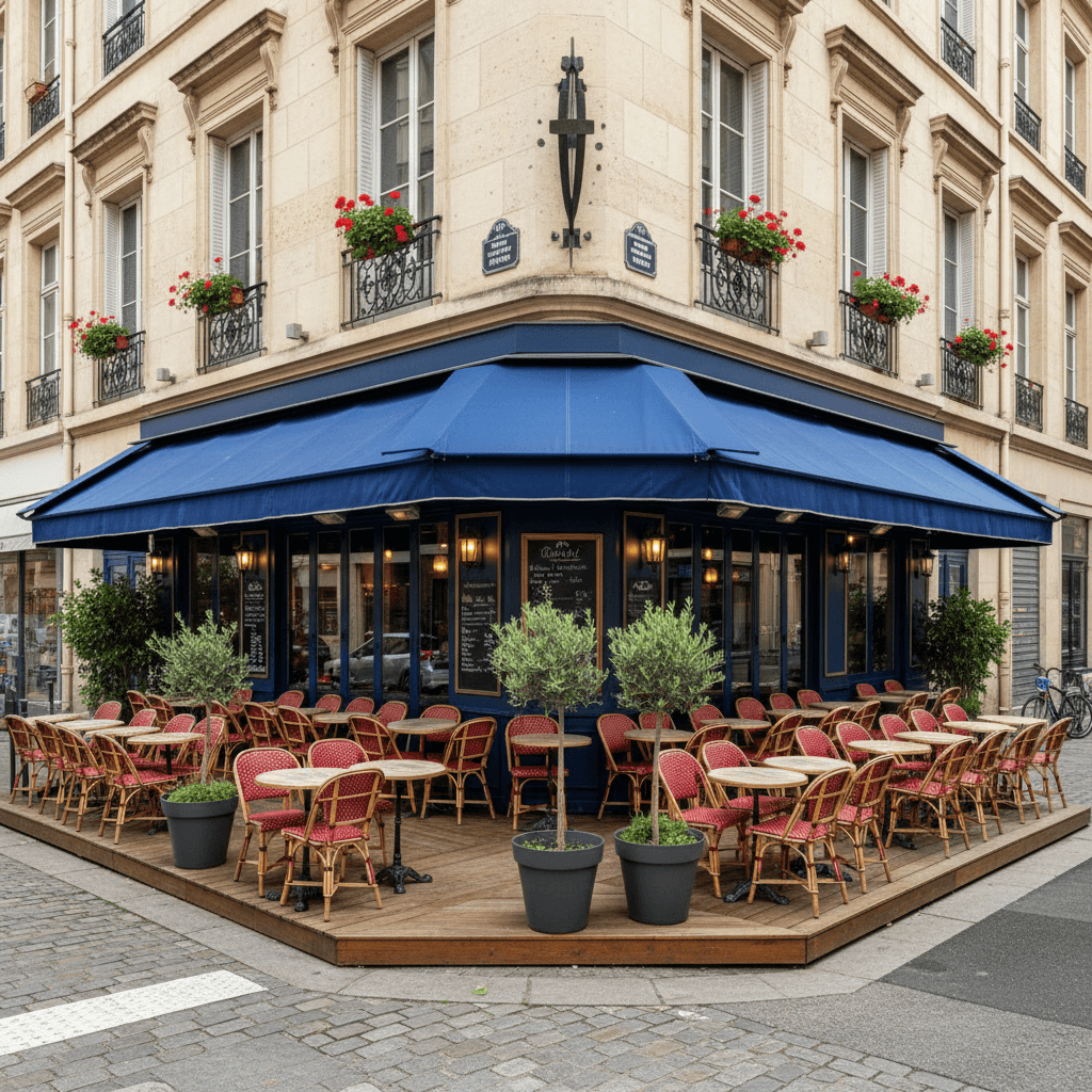 Restaurant 160m² à Lyon : terrasse - licence IV