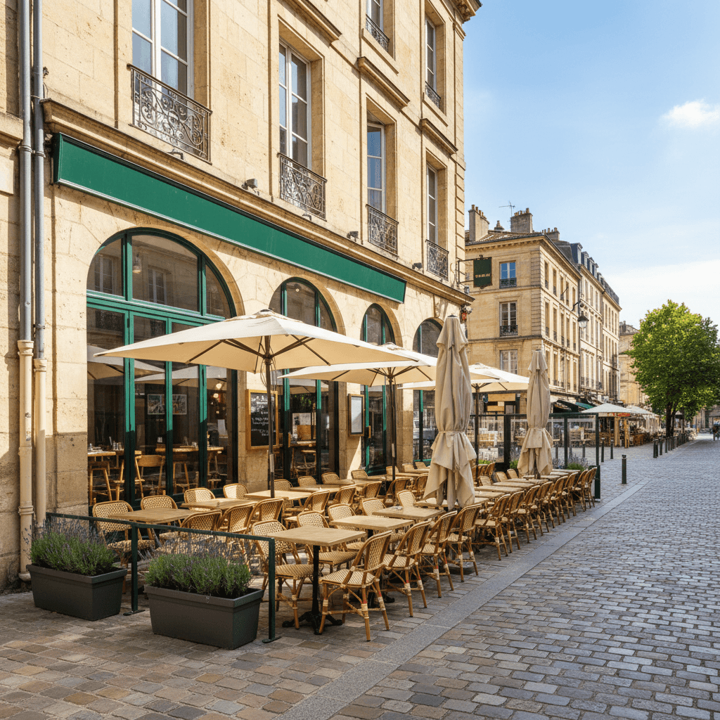 Restaurant à Bordeaux : terrasse - licence IV