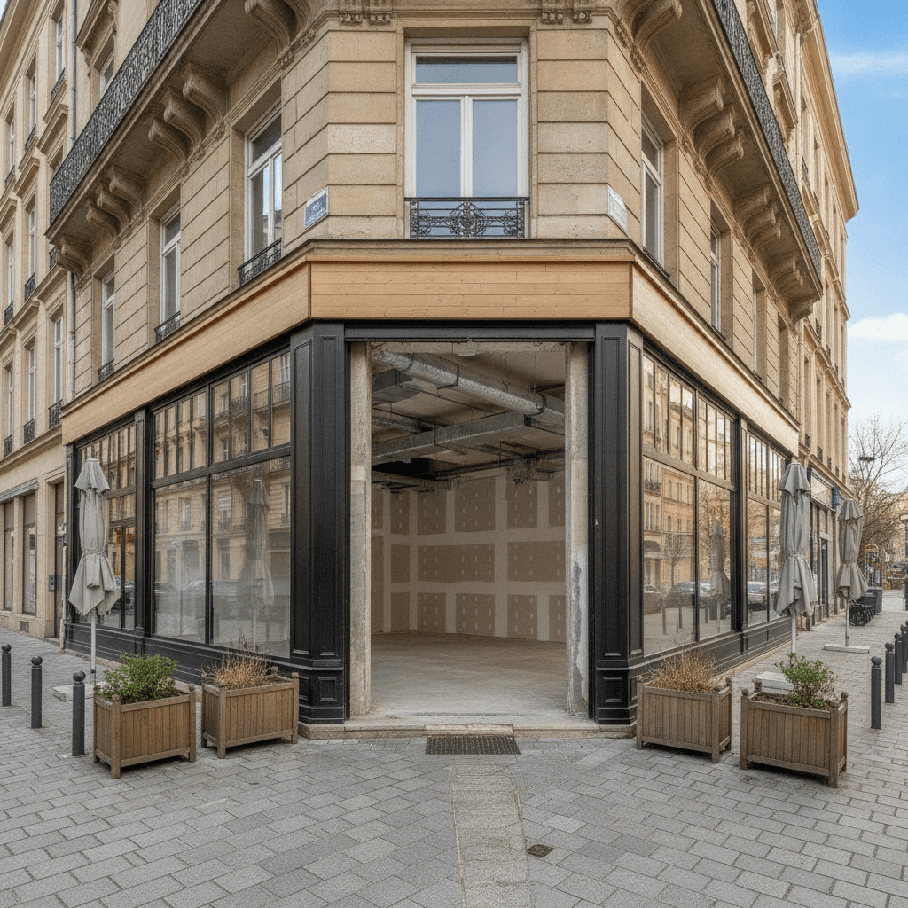 Local vide 95m² à Lyon : extraction