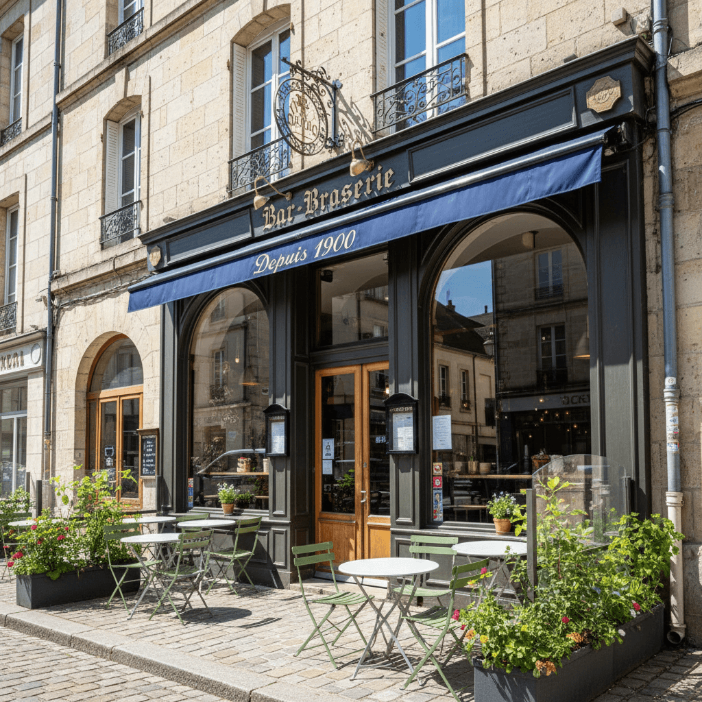 Bar-brasserie 226m² à Clermont-Ferrand : terrasse - licence IV