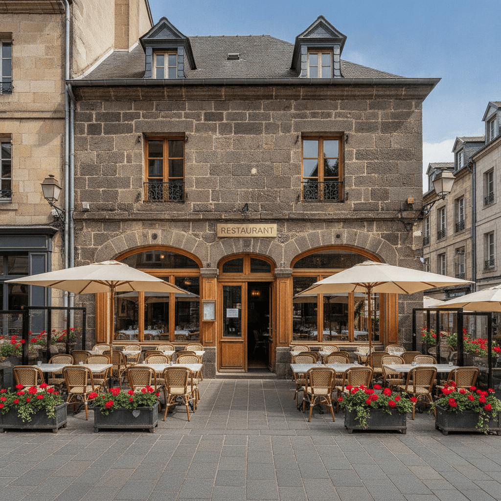 Restaurant 190m² à Clermont-Ferrand : terrasse - licence IV