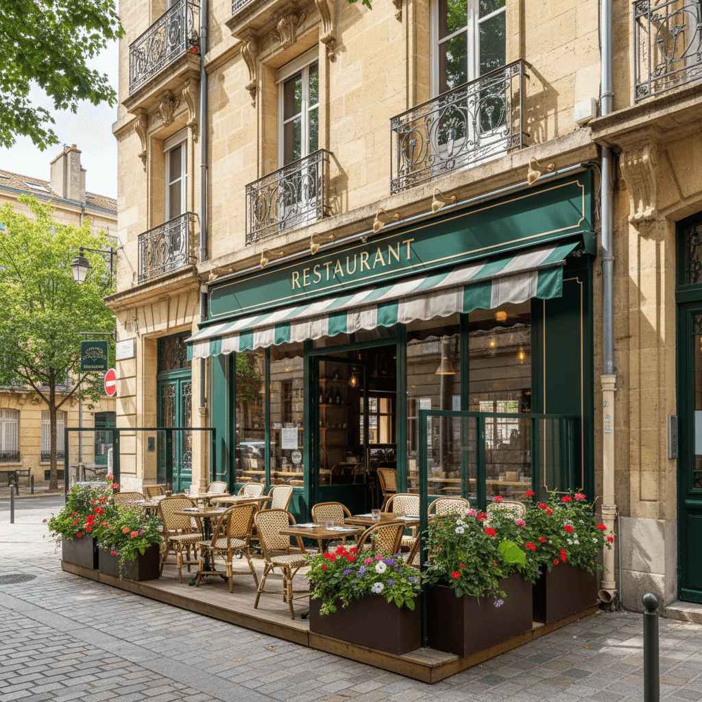 Restaurant à Bordeaux : terrasse - licence IV