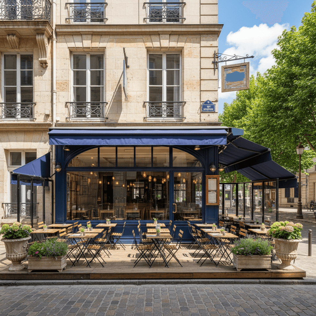 Restaurant à Nantes : terrasse - extraction