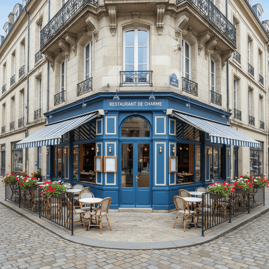 Restaurant 110m² à Nantes : terrasse - extraction