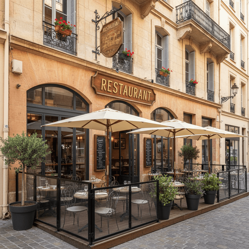 Restaurant 300m² à Marseille : terrasse - licence IV