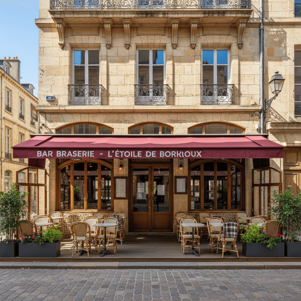 Bar-brasserie 143m² à Bordeaux : terrasse - licence IV