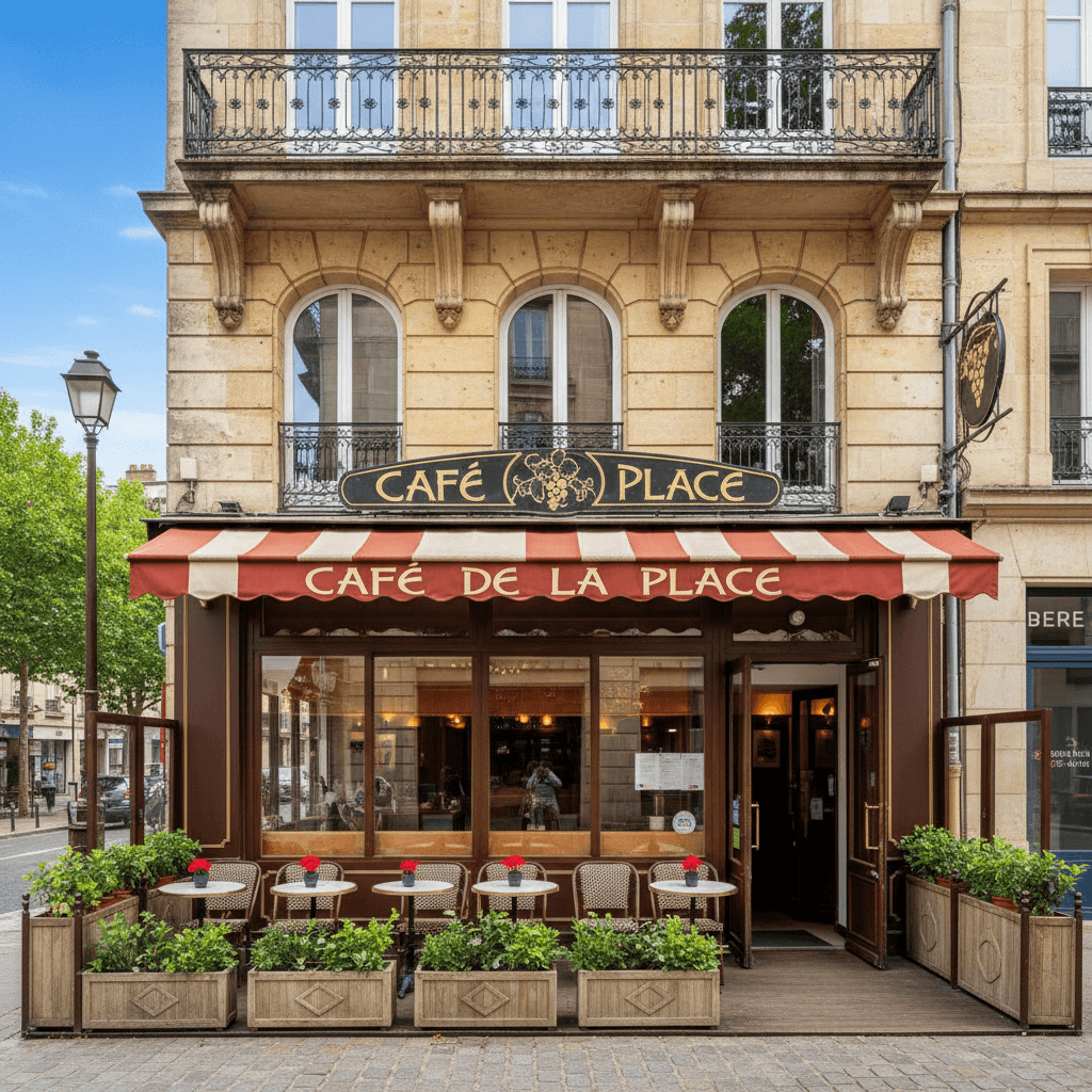 Bar-brasserie à Bordeaux : terrasse
