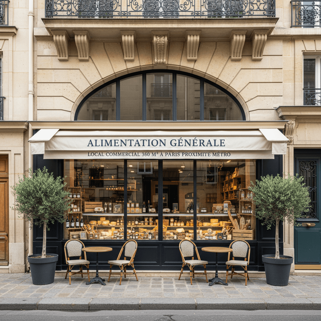Local Commercial de 360 m² à Paris près du Métro