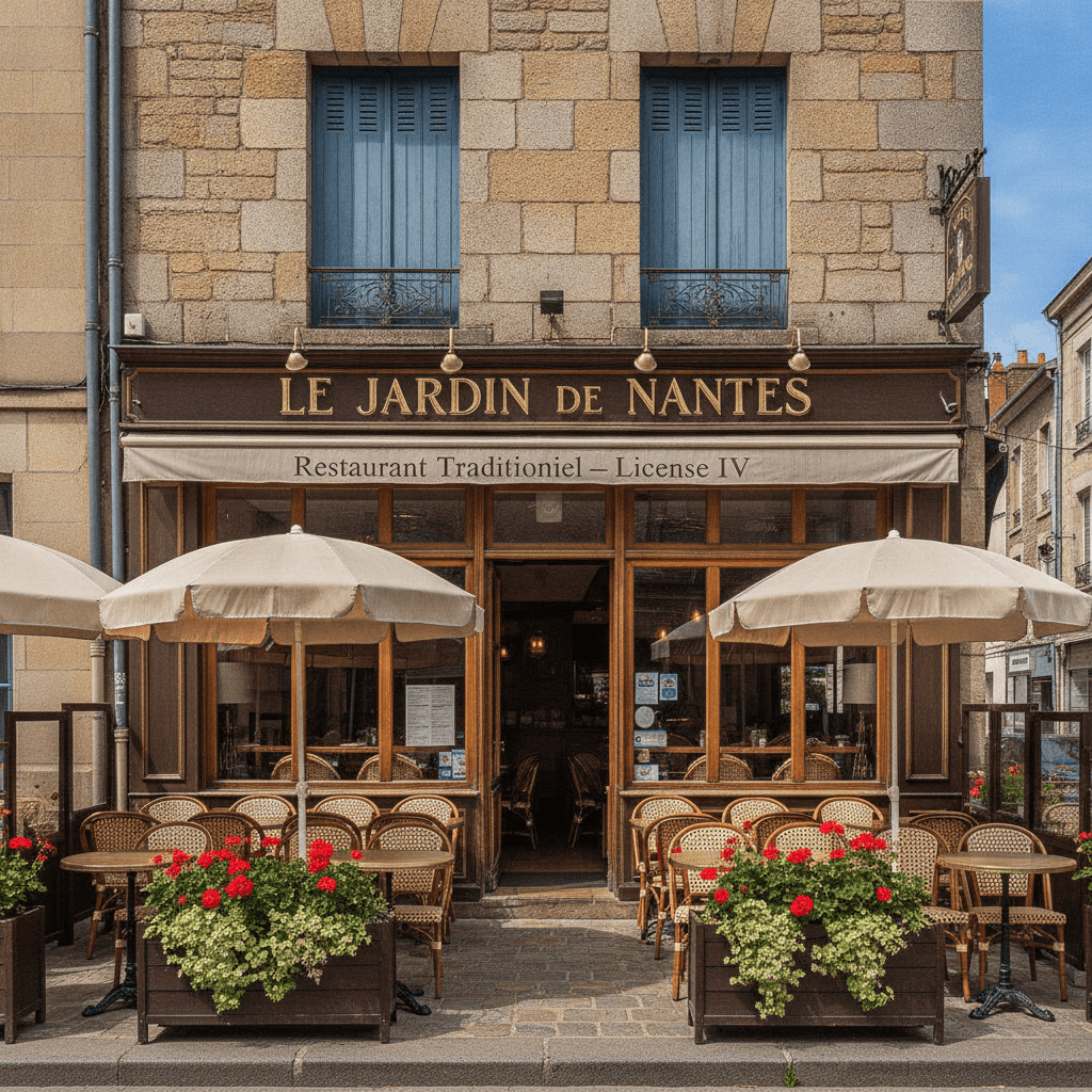 Restaurant 190m² à Nantes : terrasse - licence IV