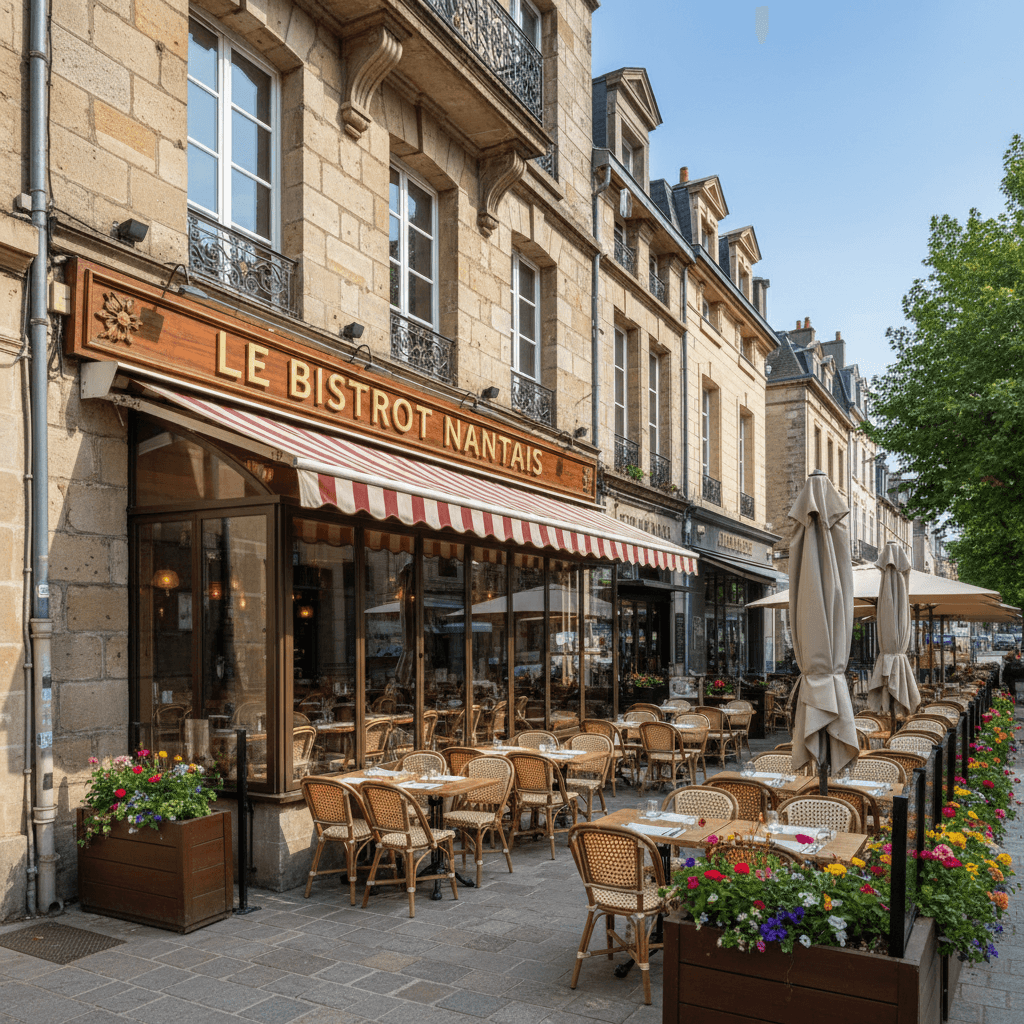 Restaurant 411m² à Nantes : terrasse - extraction