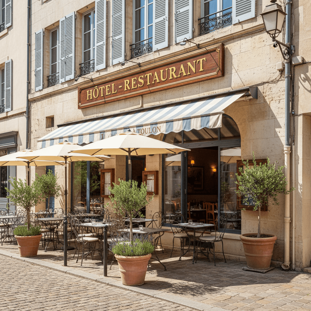Restaurant à Toulon : terrasse - licence IV