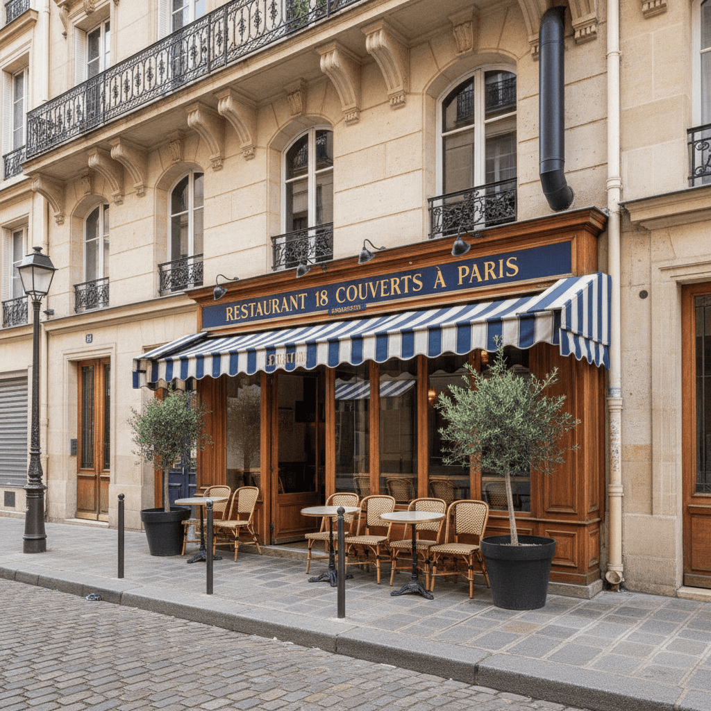 Restaurant 18 couverts à Paris : extraction