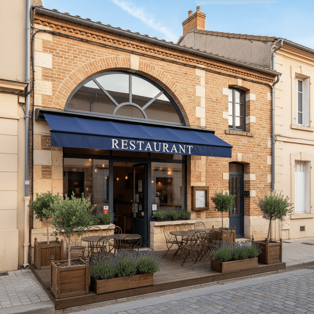 Restaurant 60m² à Toulouse : terrasse - climatisation