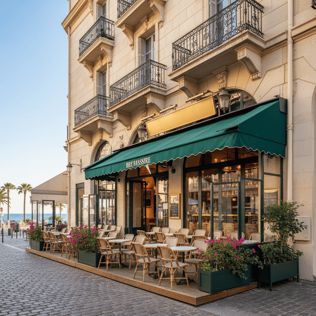 Bar-brasserie à Nice : terrasse - licence IV