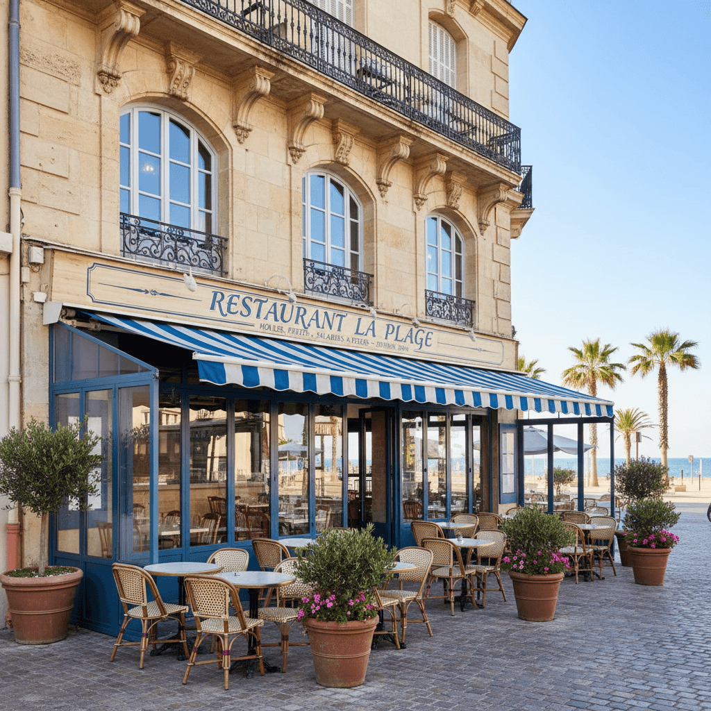 Restaurant 232m² à Montpellier : terrasse - extraction