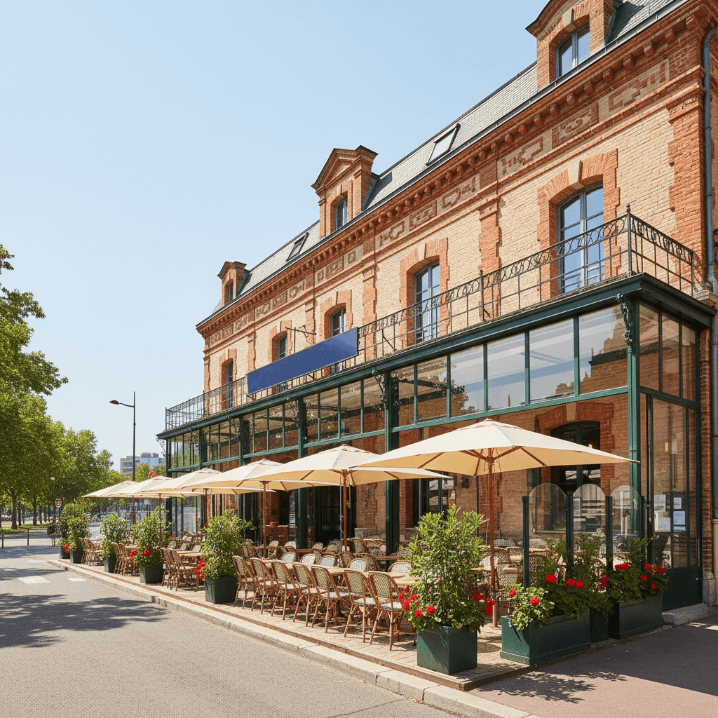 Restaurant 600m² à Toulouse : terrasse - licence IV