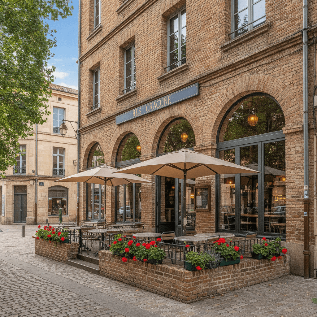 Restaurant 114m² à Toulouse : terrasse - licence IV