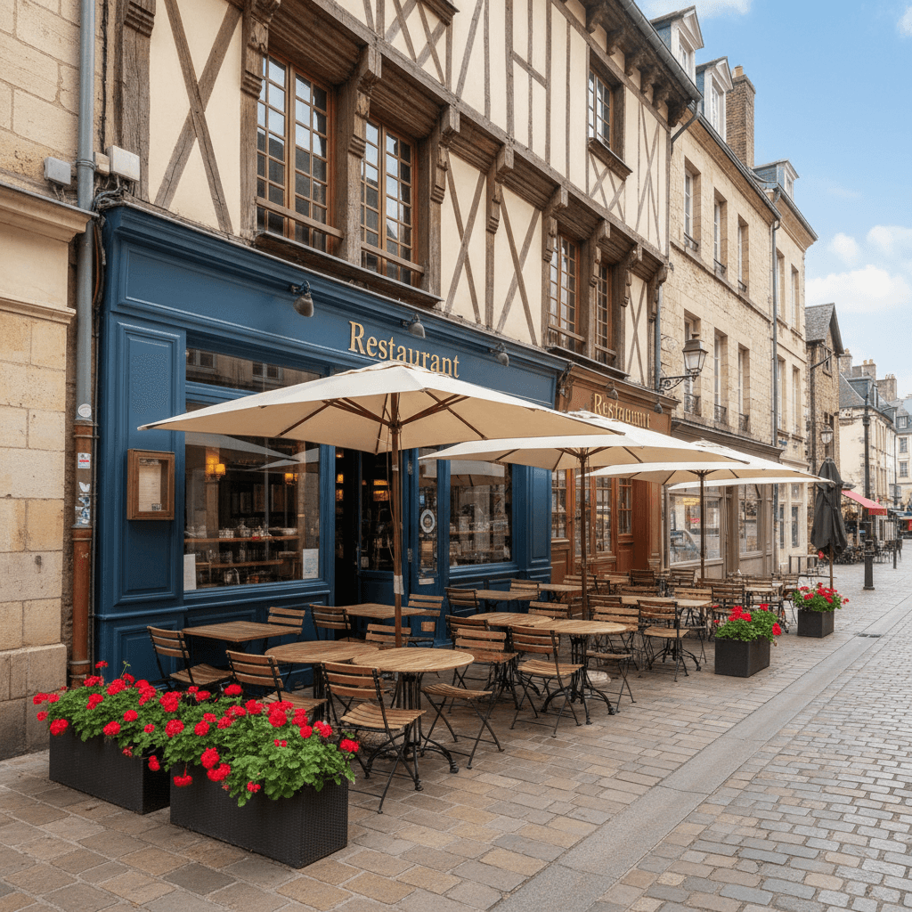 Restaurant à Rouen : terrasse - licence IV