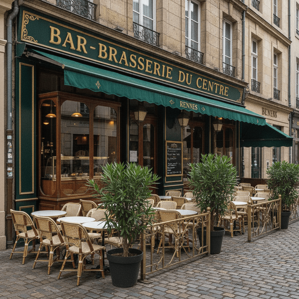 Bar-brasserie 90m² à Rennes : terrasse - licence IV