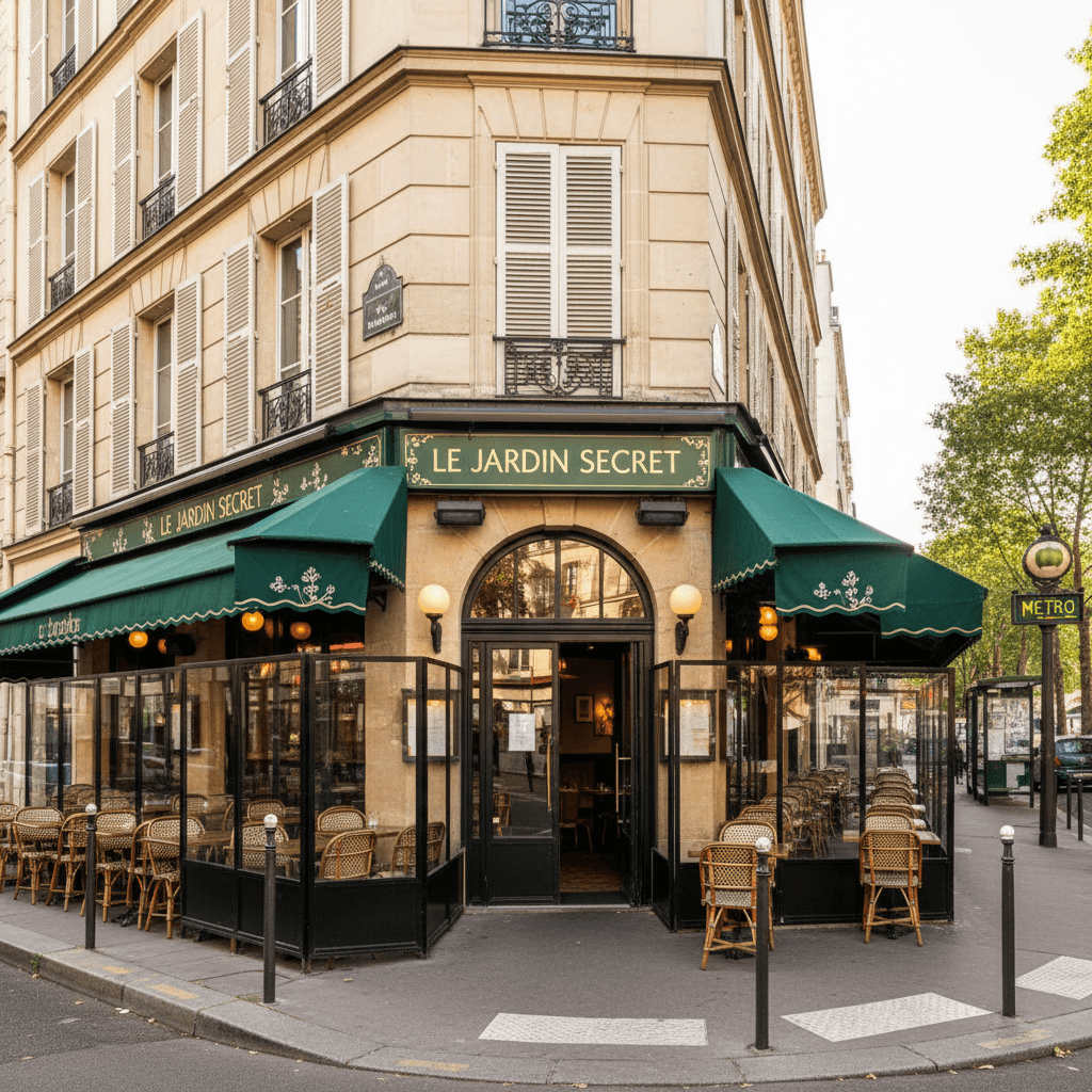 Restauration d'exception à Paris 5e avec terrasse